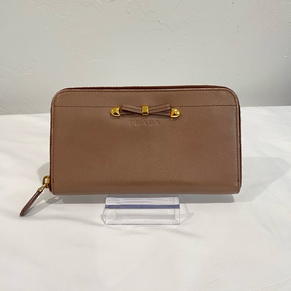 PRADA Saffiano Leather Zippy Wallet - Picture 1 of 14